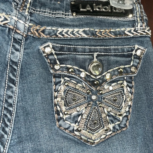 Super sparkly LA Idol jeans, size 7. - Picture 1 of 4